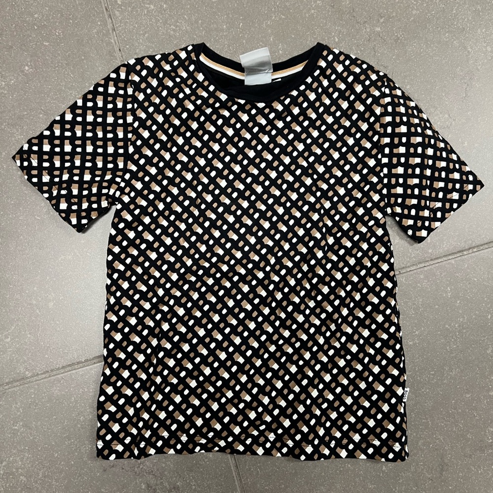 Boss boys all over print t shirt
